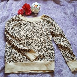 cheetah print sweater